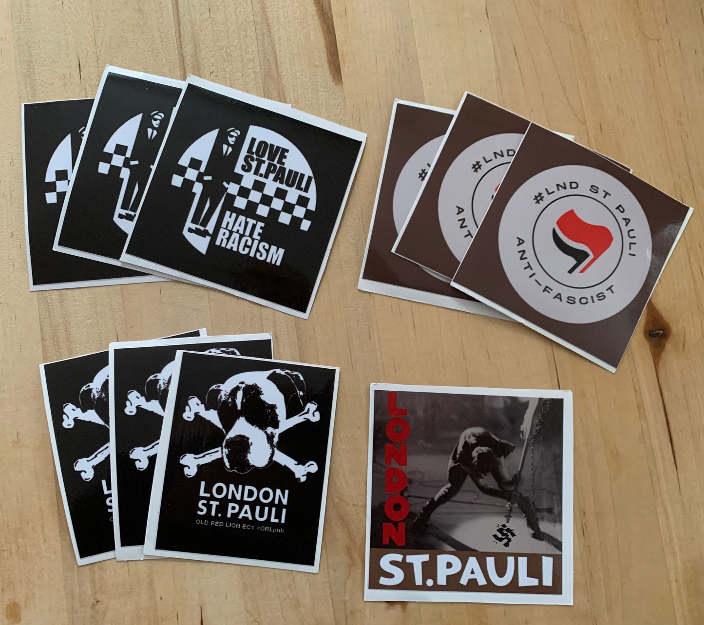 Mixed Stickers London St Pauli